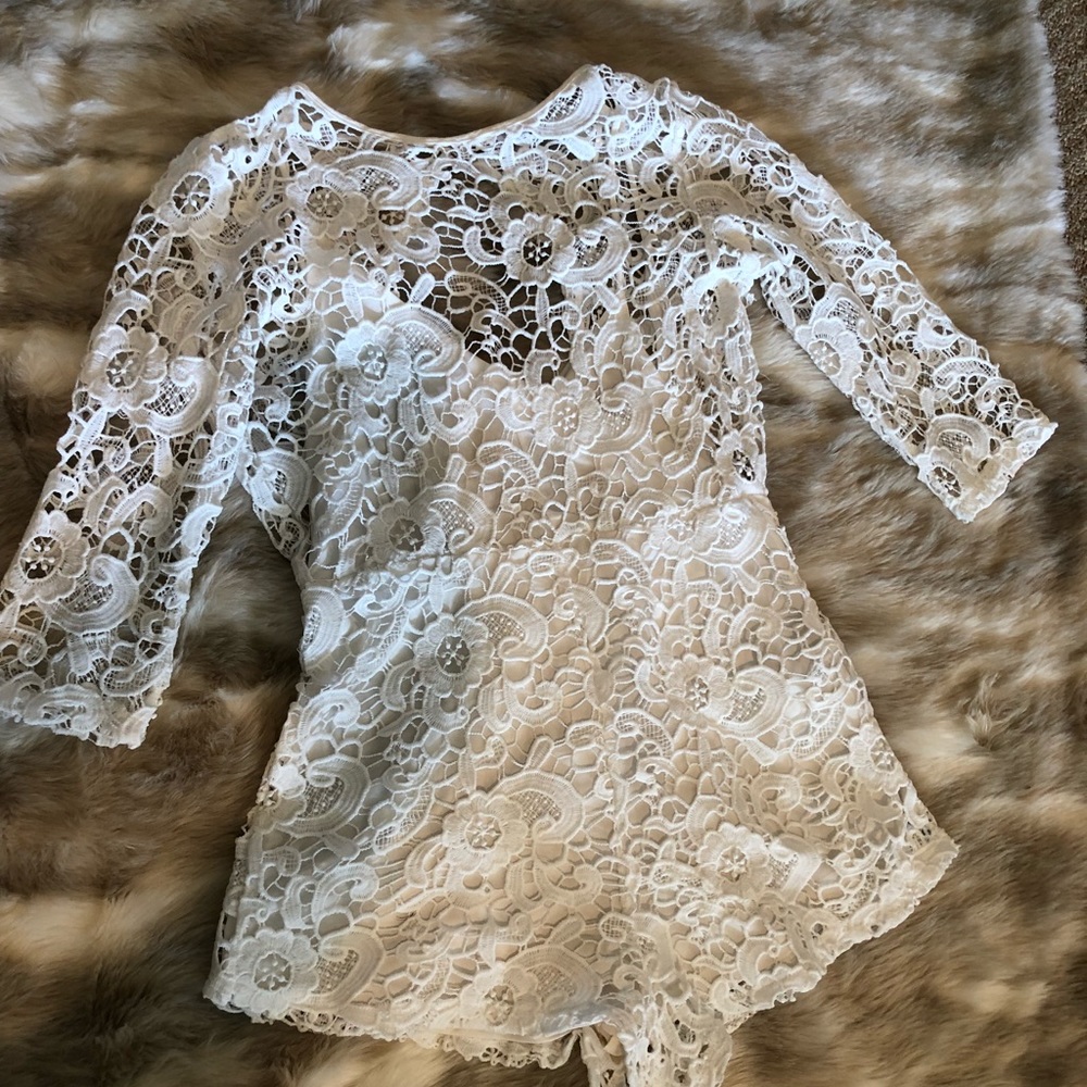 Small Zara lace romper.